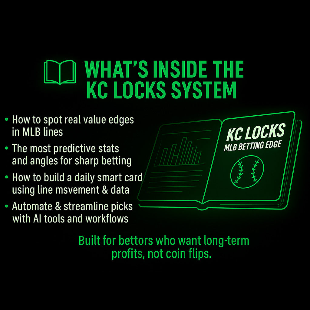 KC LOCKS: MLB BETTING EDGE ULTIMATE E-BOOK